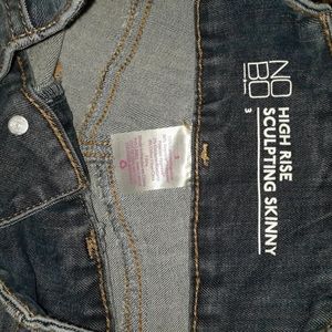 High rise sculpting skinny jeans